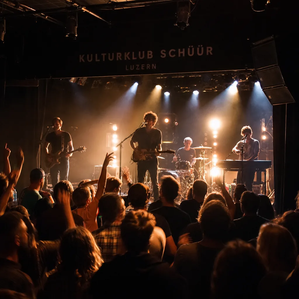 Live-Konzert in einem Schweizer Kulturbetrieb